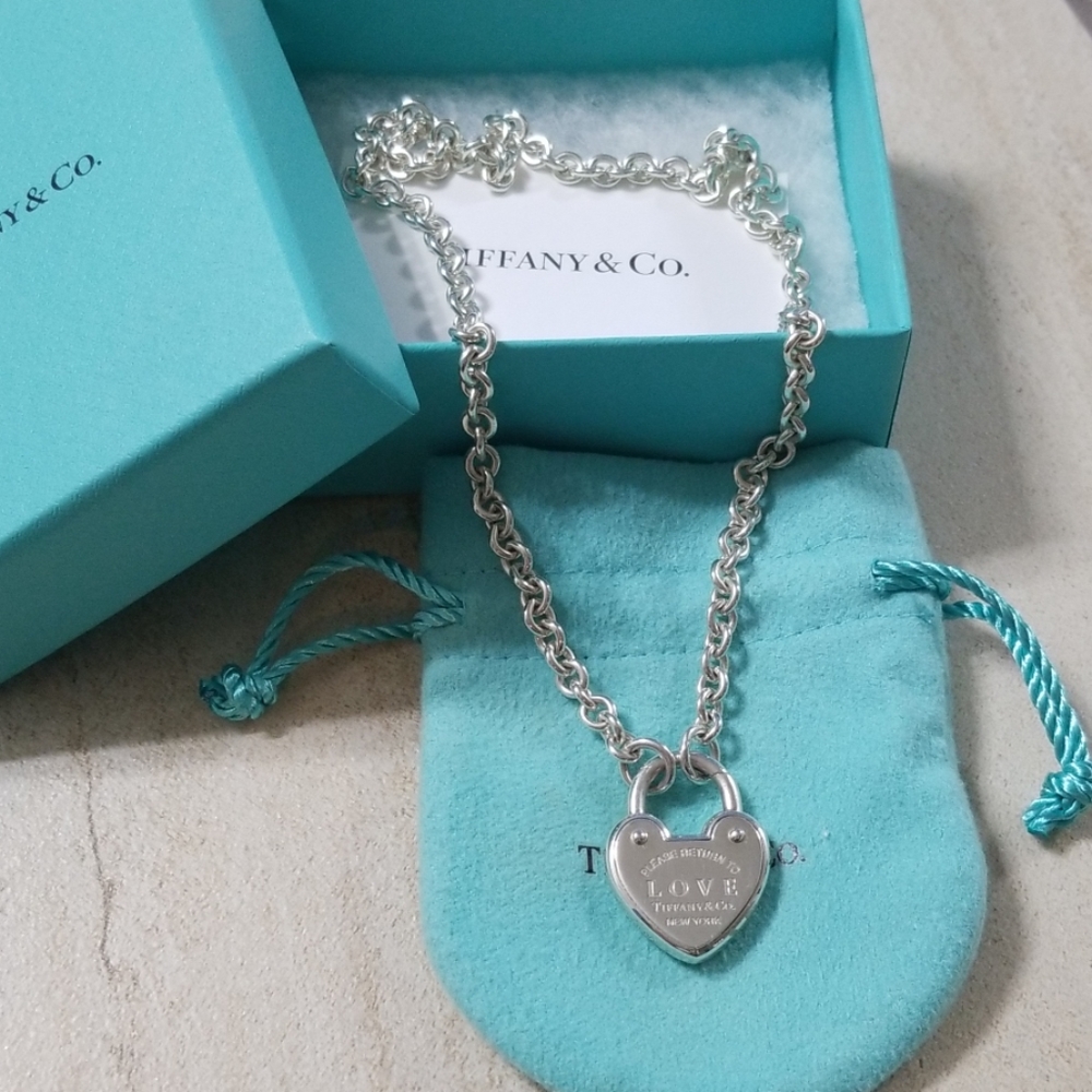 Authentic Tiffany's Love Lock Necklace